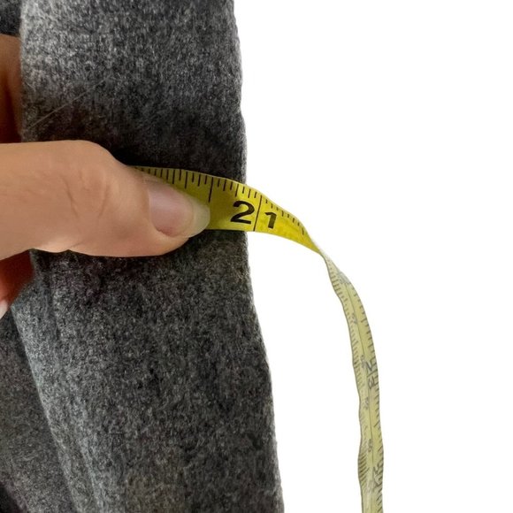 Vintage 90s Evan Picone Grey Wool Blend A Line Knee Length Small - Picture 9 of 9